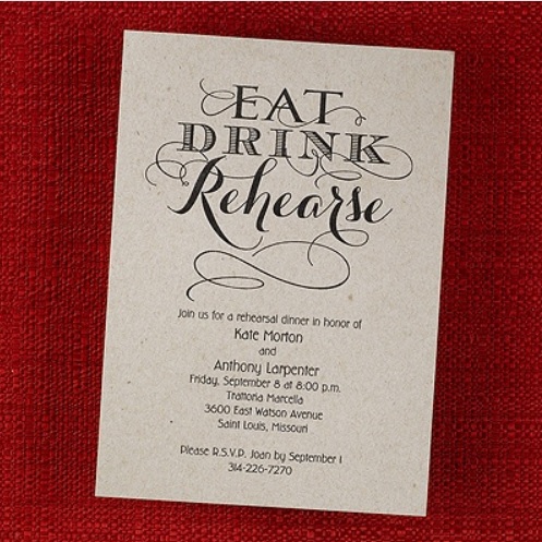 Rehearsal Dinner Invitations