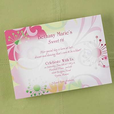 Sweet Sixteen Invitations